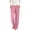 Pink, variant on LEAVINGSUO Pajama Pants Women Plus Size Casual Elastic Waist Long Pants Pockets Comfortable Loungewear Trousers Light Blue S