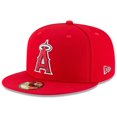 thumbnail image 1 of Men's New Era Red Los Angeles Angels 59FIFTY Fitted Hat, 1 of 5