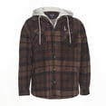 thumbnail image 1 of Smith's Workwear Sherpa-Lined Hooded Micro-Fleece Shirt-Jacket, 1 of 3