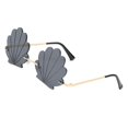 thumbnail image 1 of Gafas de sol Zulema Shell sin montura Gris Negro, 1 of 7