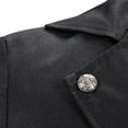 thumbnail image 2 of Mens Gothic Tailcoat Jacket Steampunk Victorian Coat Black XXL, 2 of 7