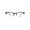 Tortoise, variant on Optical Quality Narrow Half Horn Rim Rectangular Eyeglasses Frame Shiny Black