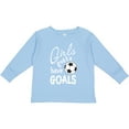 thumbnail image 3 of Inktastic Girls Gotta Have Goals Soccer Girls Long Sleeve Toddler T-Shirt, 3 of 5
