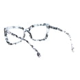 thumbnail image 3 of Womens Rectangle Butterfly Shape Plastic Fashion Reading Glasses White Marble +1.5, 3 of 4