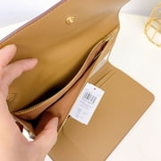 Coach CH524 Travel Envelope Wallet In Signature Canvas With Wild Strawberry Print IN Khaki Multi