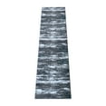 thumbnail image 2 of Masada Rugs Area Rug Modern Contemporary Design 1102 Grey White Black Turquoise Accent (2 Feet X 7 Feet 3 Inch) Runner, 2 of 6
