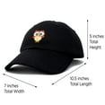 thumbnail image 3 of DALIX Cute Owl Hat Cotton Baseball Cap in Black, 3 of 7