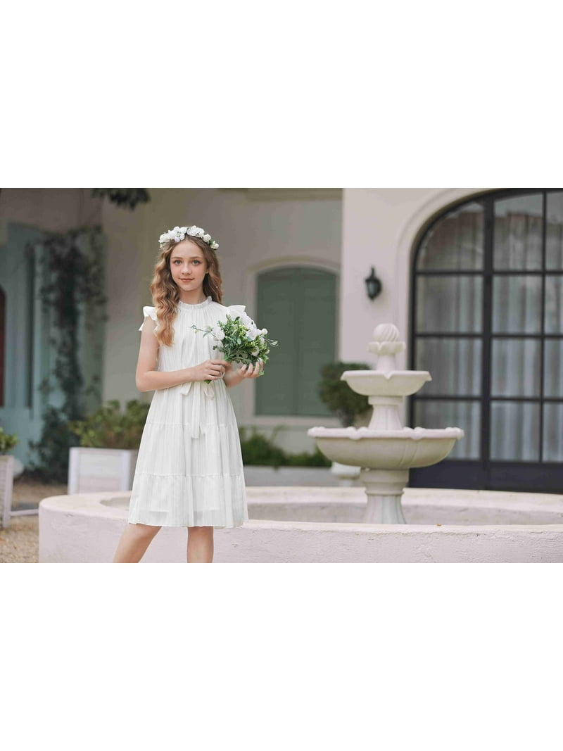 tween girl formal dresses Amazon.com: Tween Girls Summer Dresses Cute Smocked Ruched Swing Dress Layered Spaghetti Strap Junior School Dance Graduation Party Formal Dress for Teens Girls 8-12 Years Old Black: Clothing, Shoes & Jewelry
