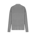 thumbnail image 3 of Women Oversized Sweaters Soft Knit Pullover Crewneck Knit Sweatshirts Long Sleeve Solid Casual Loose Jumper Tops (XL, Gray), 3 of 5