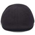 thumbnail image 2 of Walrus Hats Black Luxe Grand Master Duckbill Cap – Classic 6-Panel Wool Blend Flat Cap – Suede Brim Underside & Soft Cotton Liner for Timeless Comfort, 2 of 7