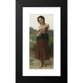 thumbnail image 2 of William Bouguereau 8x14 Black Modern Framed Museum Art Print Titled - Young Standing Shepherdess (1887), 2 of 5