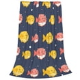 thumbnail image 2 of Pofeuu Cute Puffer Fish Print Ultra-Soft Micro Fleece Blanket,for Bed Or Sofa,All Season Throw Blankets Flannel Blanket-60"x50", 2 of 7