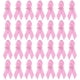 thumbnail image 1 of 100Pcs Decorative Fundraising Ribbons Removable Breast Cancer Ribbons Breast Cancer Awareness, 1 of 2