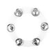 thumbnail image 1 of Tambor de Pandereta de Platillos, Anillos de Platillos Duraderos para Apilar Hihats, Juego de Batería de 6 Campanas de Latón, Juego de Batería de Perc perfke Anillos de platillos de batería, 1 of 9