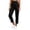Black, variant on TAGOLD Women Sweat Shorts for Womens Solid Color Yoga Long Pants Functional Side Pockets Stretch Light Summer Daily Workout Bottoms