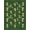 Green, Pattern 1, variant on ODIKA 2'x3' Washable Doormat Non-Slip, Low Pile Dining Boho Under Clustered Caps Scattered Leaves Ornate Table for Entryway, Kitchen, Laundry Room
