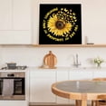 thumbnail image 6 of YOU ARE MY SUNSHINE Framed Canvas Wall Art, Summer Sunflowers Golden Gradient Butterflies Wall Art Painting for Living Room Bedroom Home Decor, 28”x28”, Office Artwork Print, 6 of 9