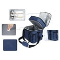 thumbnail image 4 of Unique Bargains Insulated Lunch Bag for Work, Office, Picnic Navy Blue, 4 of 6