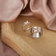 thumbnail image 4 of Anillos De Mariposa A Juego Para Parejas Amantes Joyería Ajustable Anillo De Puño Abierto, 4 of 7