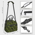 thumbnail image 2 of Honeii Tropical Palm Leaves Fern Leaf Print Lunch Box,Insulated Lunch Bag,Lunch Tote Bags,Leakproof Cooler Lunch Case for Travel Work Picnic, 2 of 7