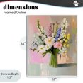 thumbnail image 4 of Stupell Industries Cottage Glass Vase with Spring Blooms White Framed Giclee Art, 11 x 14, by The Prints Vibe, 4 of 8