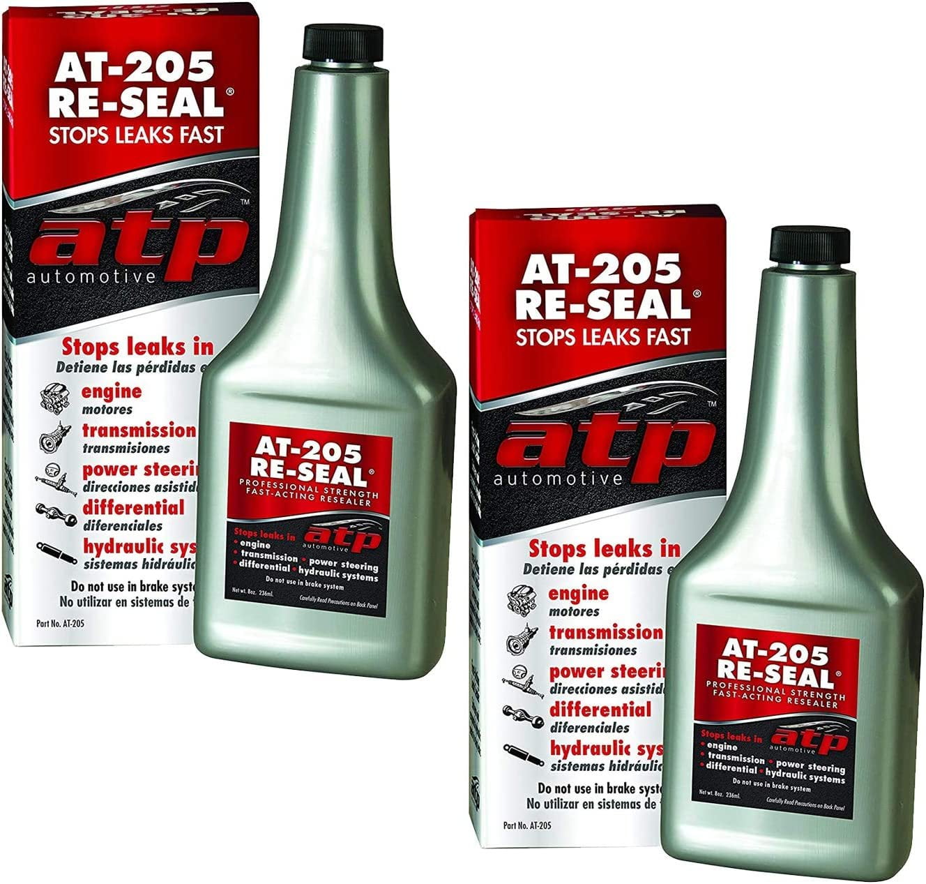 ATP Automotive AT205 ReSeal Stops Leaks, 8 Ounce Bottle 2 Pack