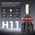 thumbnail image 2 of Front 6X LED Light Bulbs White LED Headlight Fog Light Bulbs Plug&Play 6000K High/Low/Fog Lights, 2 of 10
