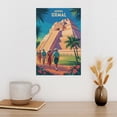 thumbnail image 3 of Retro Vintage Travel Poster Wall Print Uxmal Pyramid Merida Mexico Tropical Jungle Ancient Maya Art Canvas Poster, 3 of 8