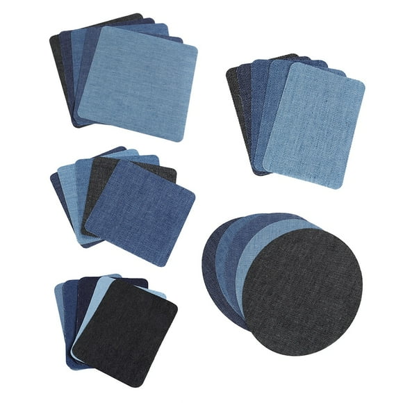 Patch à la mode 25 pièces patchs en tissu Denim couture décoration patch bricolage vêtements réparation