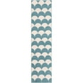 thumbnail image 2 of Unique Loom Whimsy Kids Collection Area Rug - Arches (2' x 8' Runner Sky blue/Ivory), 2 of 9