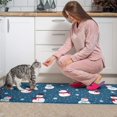 thumbnail image 3 of Blue Christmas Snowman Pattern Kitchen Rugs Sets Of 2,Anti Fatigue Kitchen Mat Rugs Non Slip Washable,Decorative Kitchen Floor Mats for Kitchen,Sink,Laundry,17"x30"+17"x47", 3 of 7