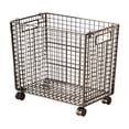 thumbnail image 1 of Cesta de Lavandería de Malla Metálica, Contenedor de Almacenamiento Móvil Rodante, Ruedas Giratorias de 360  degree para Habitación de Niños de Alta Resiste Talla M, 1 of 8