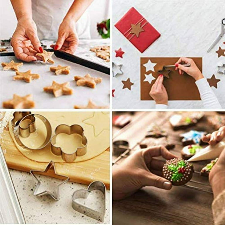 2023 Summer Savings Clearance! Wjsxc Home and Kitchen Gadgets,30PCS Stainless Steel Cake Dessert Cookie Cutter Mold DIY Baking Tools A, Size: One Size