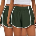 thumbnail image 2 of aidice 2PCS Womens Workout Shorts Yoga Stretchy Athletic Shorts Summer Loose Fitting Running Elastic Waist Shorts, 2 of 4