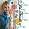 thumbnail image 3 of Blackout Kids Curtains,Cute Dinosaur Pattern Childrens Insulated Curtains Set Of 2,Bedroom Essentials,Toddler Room Decor 42x63in(106x160cm), 3 of 4