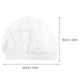 thumbnail image 4 of 3 gorras para dormir para niños, gorros elásticos para dormir, gorros de protección para el cabello, sombrero de borde ancho para viajes a casa (clarete blanco amarillo), 4 of 5