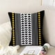 thumbnail image 5 of Juego De Fundas De Almohadas Estampadas 45×45cm, 4 Piezas Liso Amarillo Con Negro Hoja, 5 of 6