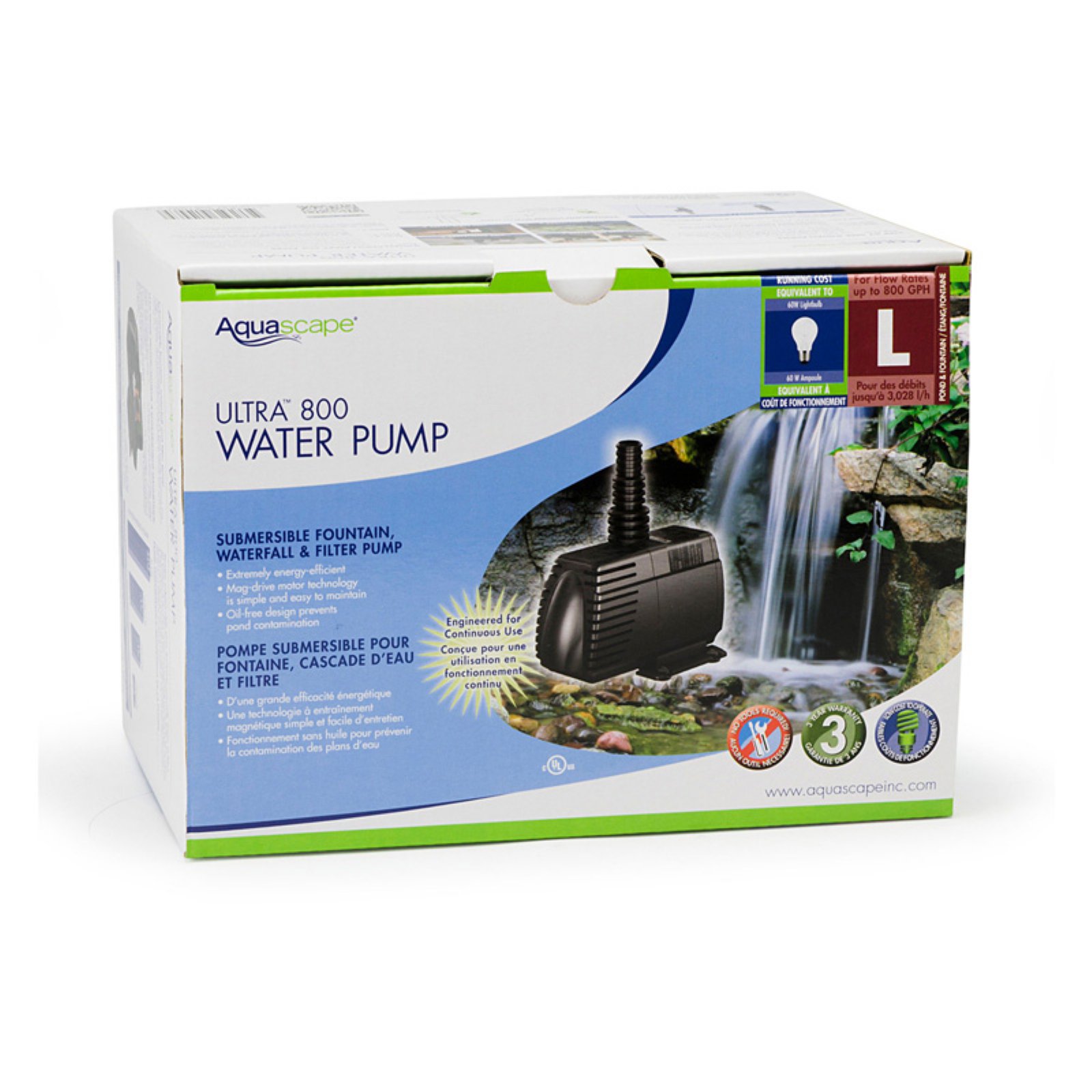 Photo 1 of Aquascape Ultra Submersible Fountain with Waterfall and Pond Pump