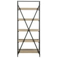 thumbnail image 5 of SAFAVIEH Joel Retro Mid Century 5 Tier Etagere, Oak/Black, 5 of 10