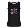 thumbnail image 2 of WREESH Men's Graphic Tank Top Crew Neck Ideal for 4th of July Perfect for Workouts and Casual Wear Black, 2 of 4
