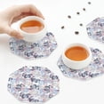 thumbnail image 5 of Kdxio Autumn Leaves Funny Coasters,4 Pcs Leather Coasters,Housewarming Gifts,Protect Furniture from Water Marks Scratch and Damage, 5 of 6