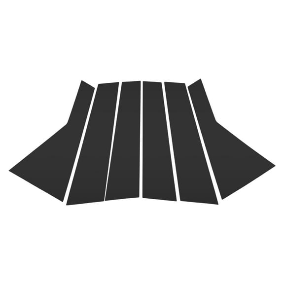 Unique Bargains Door Pillar Window Trim Anti Scratch Sticker Pillar Posts Door Outer Exterior Cover for KIA Sorento 2015-2020 Black Front Rear Left Right