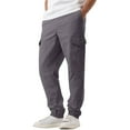 thumbnail image 2 of Men Jogger Pants Drawstring Waist Relaxed Fit Tapered Leg Cargo Style Elastic Cuffs Multiple Pockets Design, 2 of 5