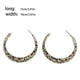thumbnail image 2 of Guardurnaity Pendientes colgantes, accesorios de joyería de personalidad simples, suministro a juego de ropa, regalos para amigas, decoraciones Ropa, zapatos y accesorios Miscelánea, 2 of 6