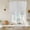 Gray, variant on Sky Blue Thin Lines Tie Up Curtains for Windows, Adjustable Balloon Window Shades, Modern Striped Minimalist Kitchen Window Treatments Farmhouse Short Curtains with Rod Pocket 42"x45"