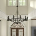 thumbnail image 3 of ACROMA Fidenza Empire 12-light Farmhouse Coastal Beaded Chandelier with UL Certified - 40'' Weathered Oak Weathered, Distressed, Matte, 3 of 5