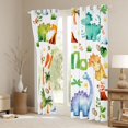 thumbnail image 3 of Feelyou Watercolor Dinosaur Black Out Curtains for Kids Boys Girls, Jungle Volcano Wildlife Curtains Pack of 2 (42x63 Each), Bright, 3 of 6
