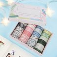thumbnail image 3 of 20 cintas decorativas de material Washi, cinta adhesiva Kawaii elegante (base de curado), 3 of 8