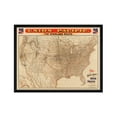 thumbnail image 3 of 1892 Union Pacific Map of the United States - Framed Vintage USA Map - Old United States Map History Wall Art Poster Print, 3 of 9