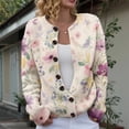 thumbnail image 2 of Kaondbfi Women's Cardigan, Button Down Cardigan Sweater Long Sleeve Sweaters Casual Trendy Fall Tops Coat Winter Clothing for Women, 2 of 7
